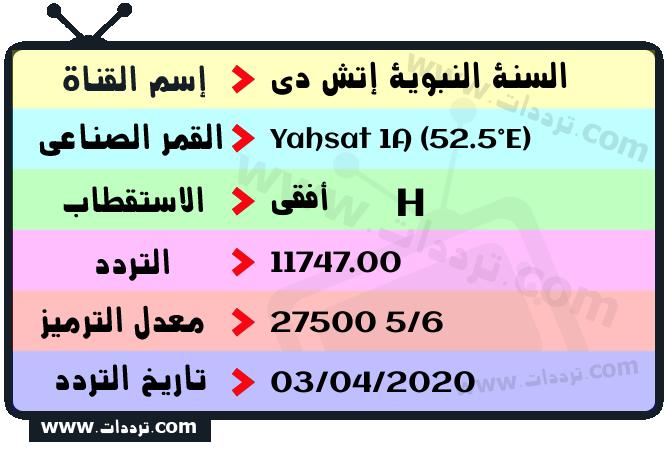 تردد قناة السنة النبوية إتش دي على القمر ياه سات 1 52.5 شرقا 2025