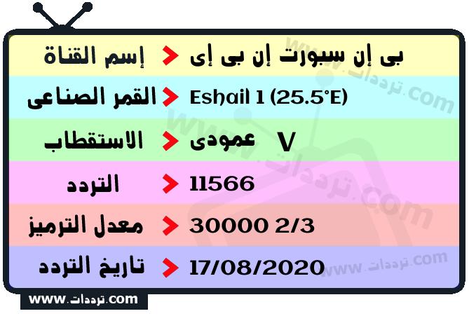 تردد قناة بي إن سبورت إن بي إي على القمر الصناعي سهيل سات 1 25.5 شرق Frequency Bein Sports NBA Eshail 1 (25.5°E)