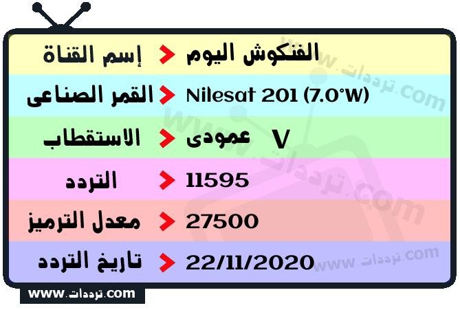 تردد قناة الفنكوش اليوم على القمر نايل سات 201 7 غرب 2025