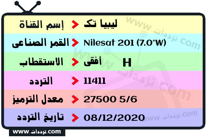 تردد قناة ليبيا تك على القمر نايل سات 201 7 غرب 2026