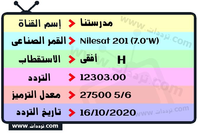 تردد قناة مدرستنا على القمر نايل سات 201 7 غرب 2026