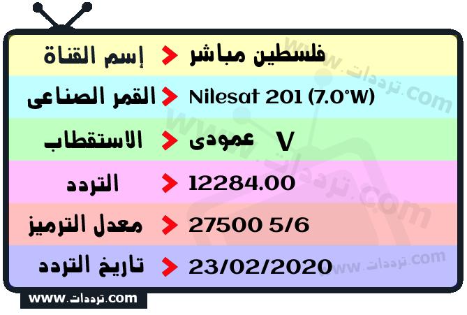 تردد قناة فلسطين مباشر على القمر نايل سات 201 7 غرب 2026