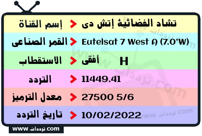 تردد قناة تشاد الفضائية إتش دي على القمر يوتلسات 7 غرب أ 2026
